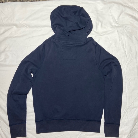 Hollister Hoodie. Navy Blue and Cream. Size Medium. - Picture 2 of 7
